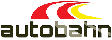 Autobahn logo featuring stylized red, white, and yellow road curves above bold lowercase black text spelling “autobahn.”